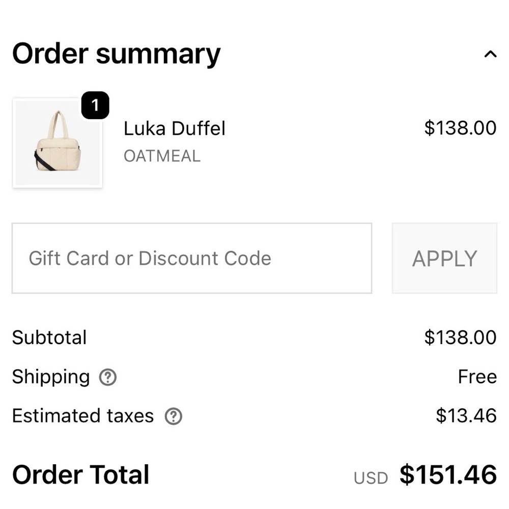 NEW WITH TAGS- Calpak Luka Duffel Oatmeal - Picture 5 of 5